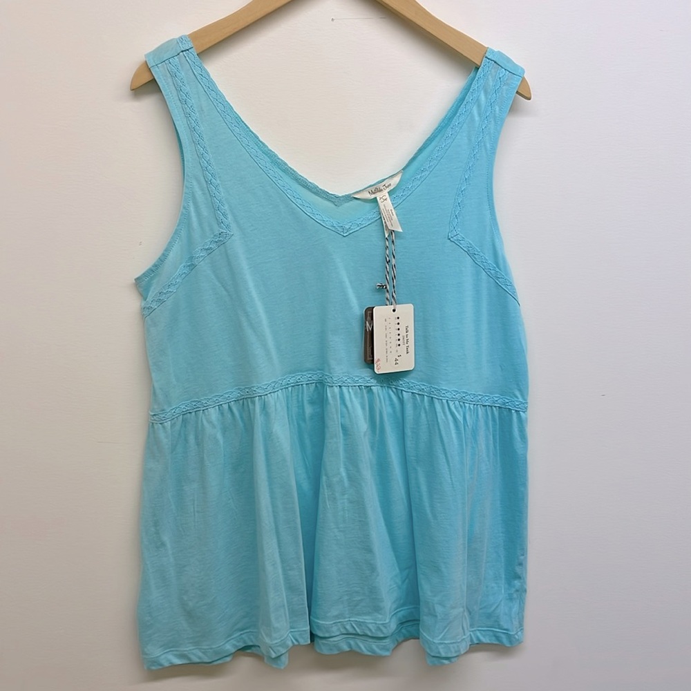 Matilda Jane Talk To Me Tank Women’s Size L NWT